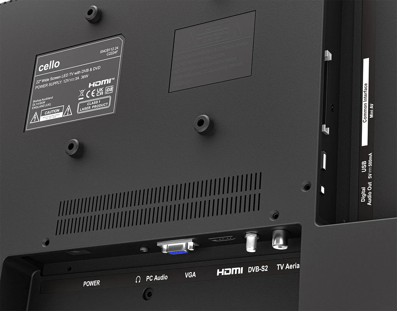 22” Full HD TV with built-in DVD Player & Perfect Pitch Sound - Image 5