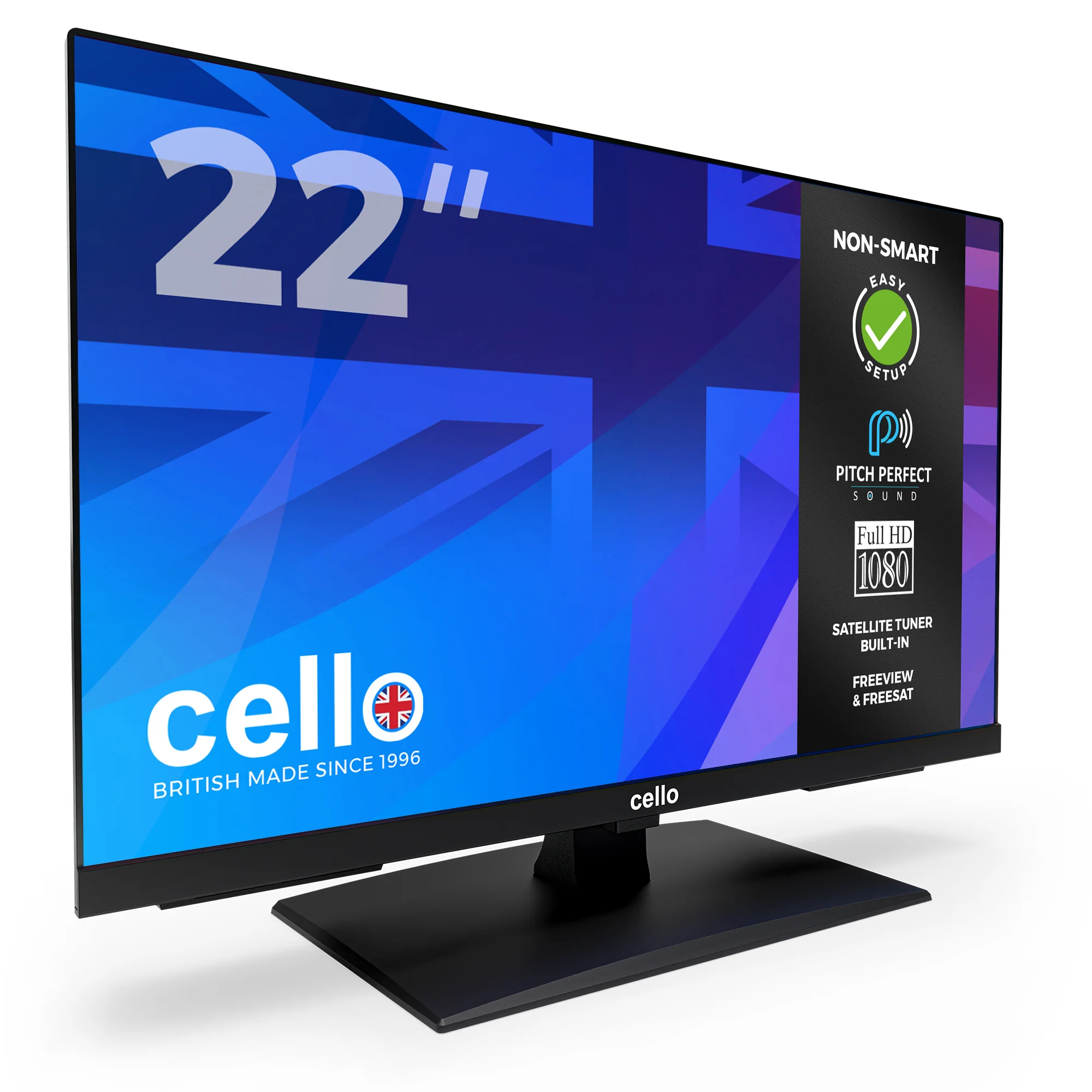 22” Full HD TV with Perfect Pitch Sound & Satellite Tuner - Image 3