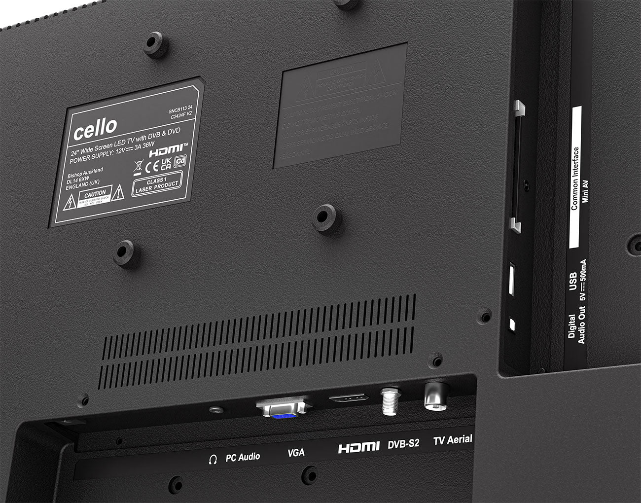 24” HD Ready TV with built-in DVD Player & Perfect Pitch Sound - Image 4