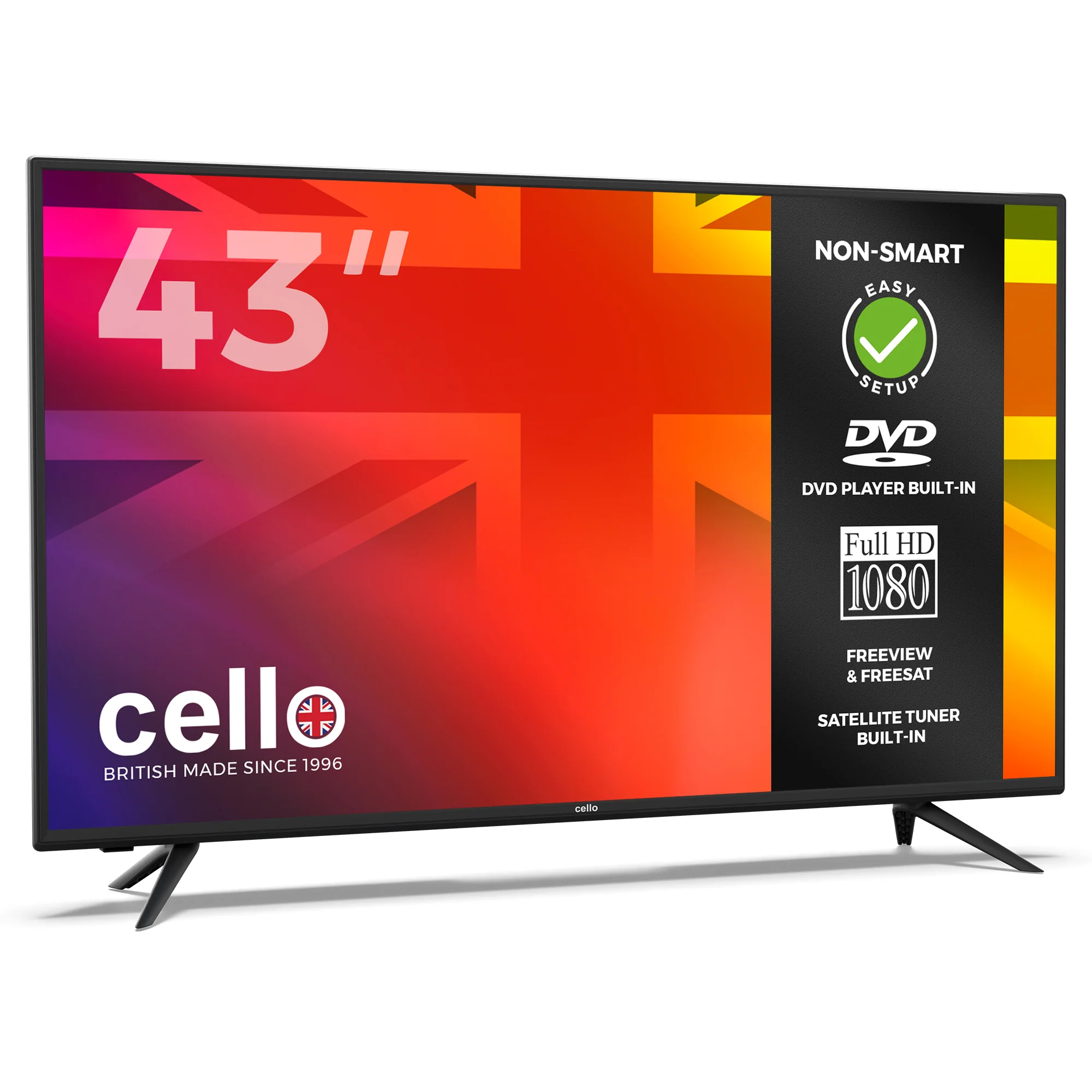 43" Full HD LED TV with DVD Player and Freeview T2 HD - Image 3
