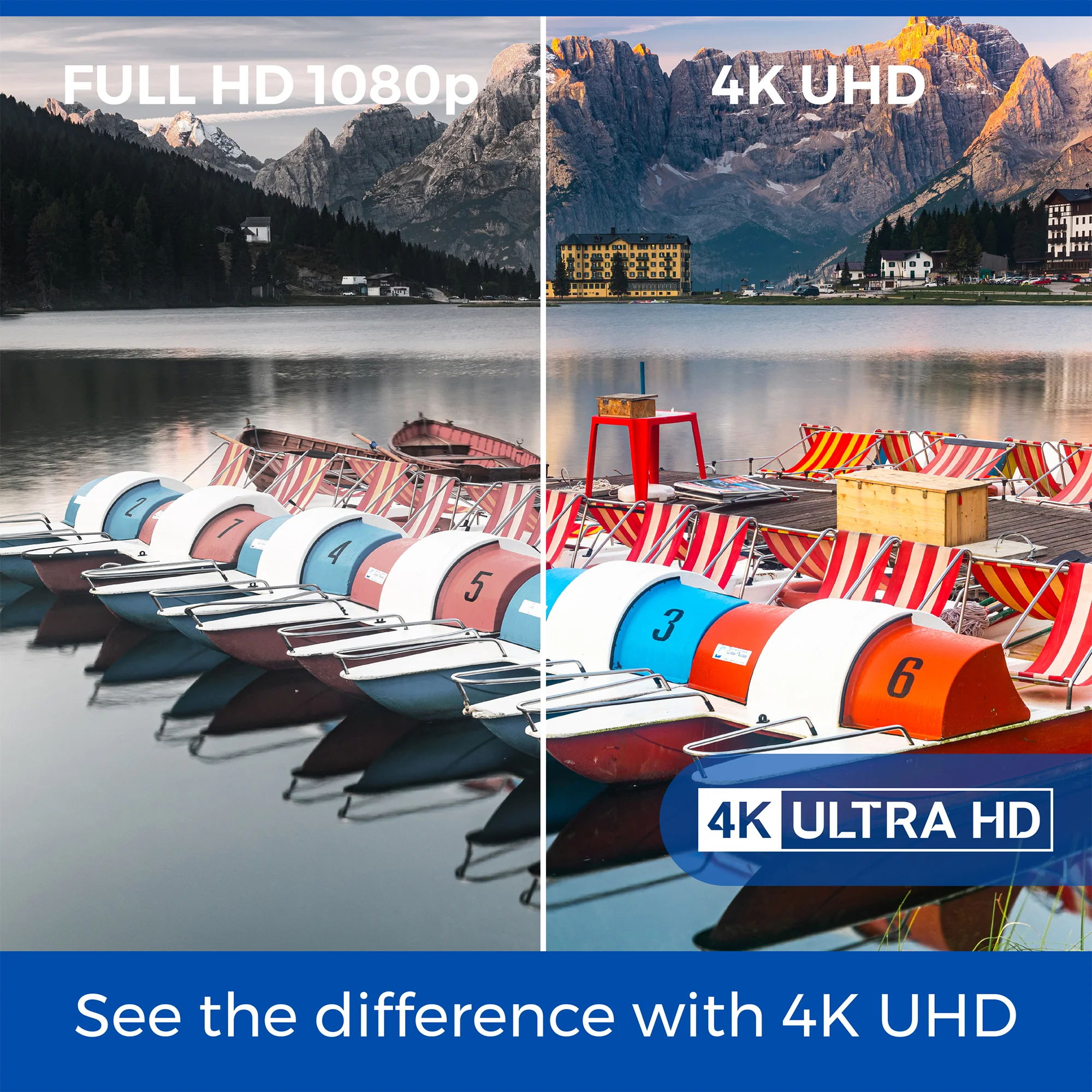 50″ Smart WebOS 4K Ultra HD TV with Freeview Play and Frameless Bezel - Image 3