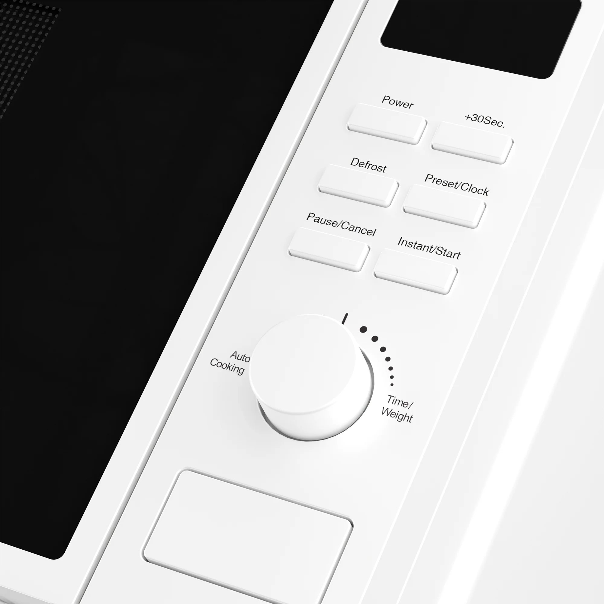 20L White Digital Microwave, 800W - Image 3