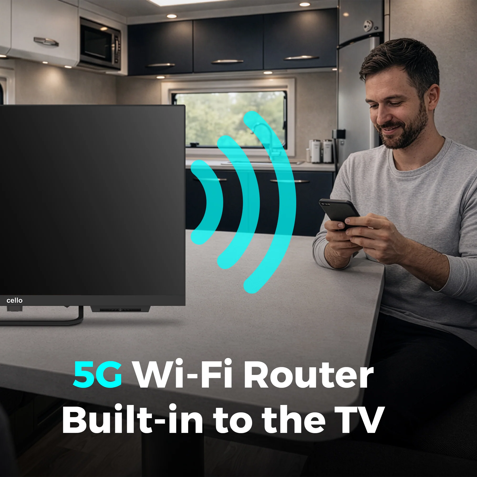 24 inch VOYAGER Smart Samsung Plus TV with built-in 5G Wi-Fi ROUTER - Image 3
