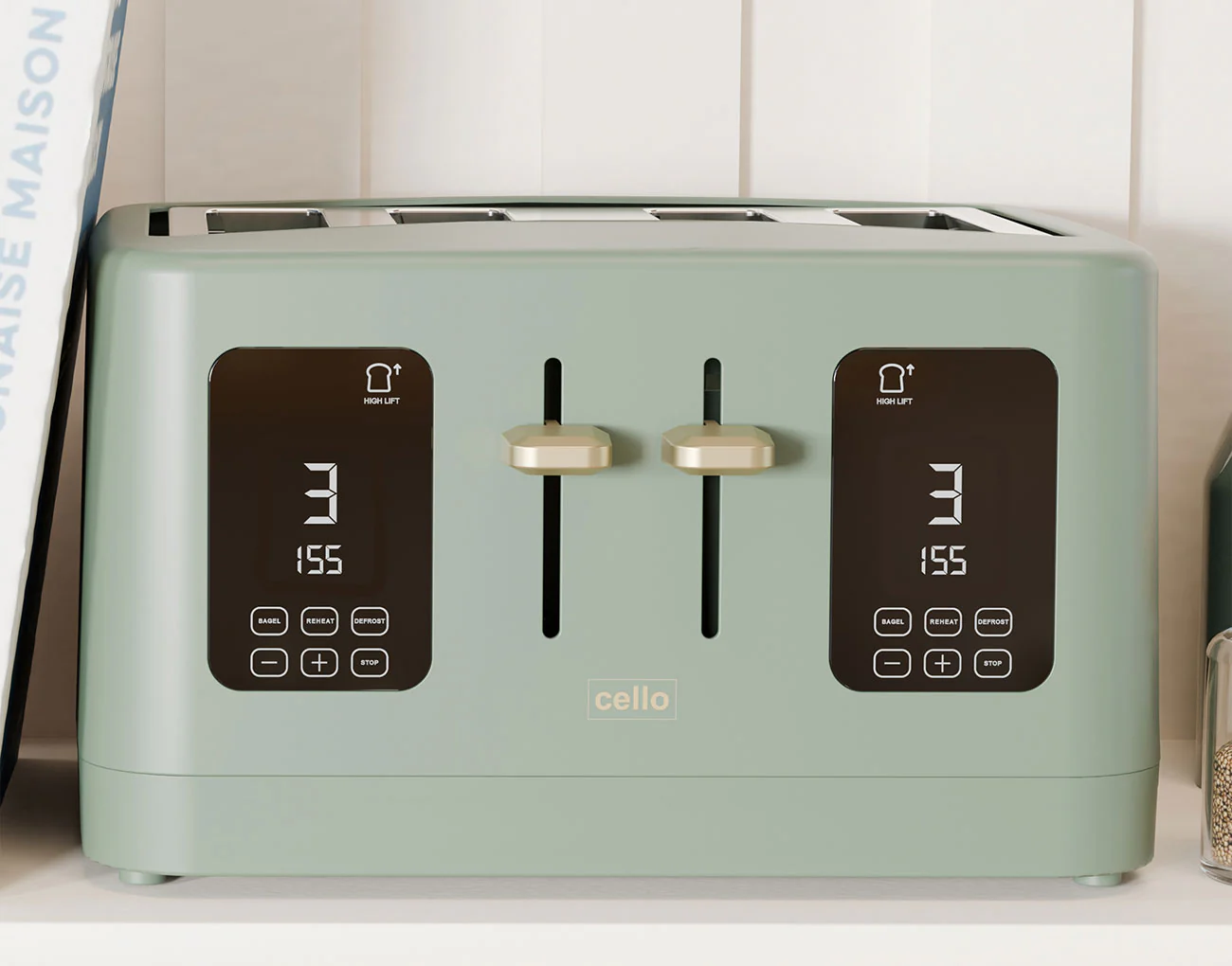 Digital 4 Slice Toaster with Touch Control and Timer - Image 3