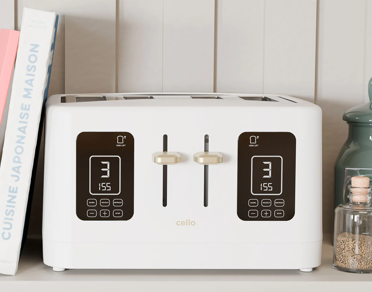 CLEARANCE Digital 4 Slice Toaster with Touch Control and Timer - Image 3